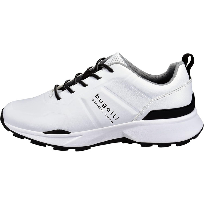 Чоловічі кросівки Bugatti з перфорацією - комфортні та дихаючі, білі, 42 EU