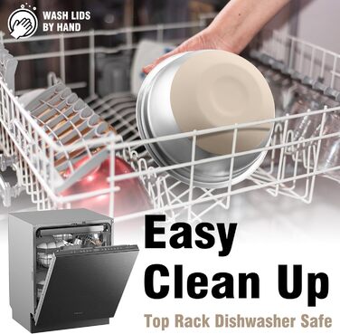 Набір місок для перемішування BEWOS 7 шт. з кришкою, нержавіюча сталь, набір місок з терткою, вкладна конструкція, колір хакі, протиковзкі дна, об'єм 0.5, 1, 1.4, 1.85, 2.35, 3.2, 4 л для змішування та подачі