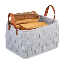Relaxdays Felt Storage Basket