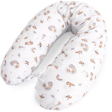 Подушка для вагітних Amilian Stillkissen 170 см XXL – подушка для сну на боці, подушка для годування, body pillow з чохлом