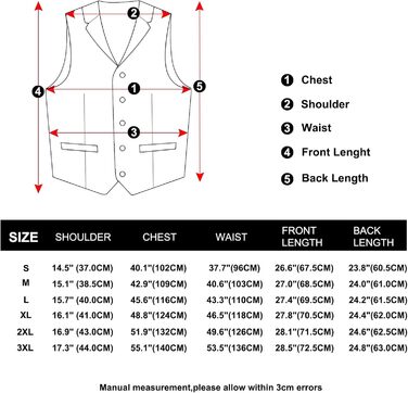 Костюмний аксесуар Dibangu: жилет, краватка, хустинка, запонки, лапільєрний шпилька (7 шт.) - Шовк, Пайслі, Чорний та золотий, XXL