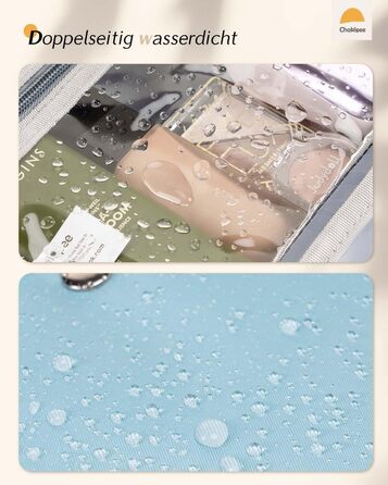 Жіночий дорожній косметичний набір для підвішування – водонепроникний, з прозорим вікном, легкий, для косметики, шампуню, рожевий, середній (26x17x9 см)