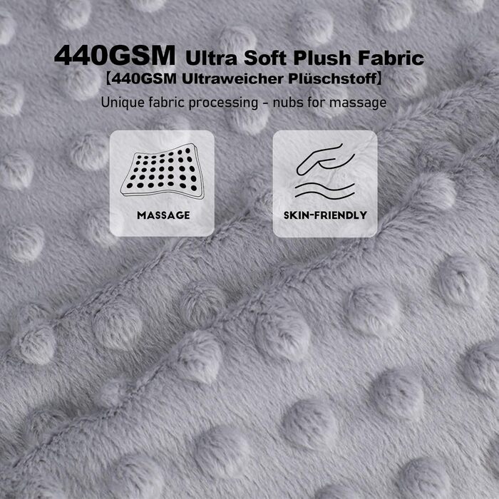 Dog Bed for Small and Medium Dogs 65x55x18cm, Washable Dog Cushions, Removable Cover, Dog Sofa Dog Basket with Raised Edges, Fluffy Cat Bed Dog Bed with Nubs, Dark Grey (55x45x16cm, Light Grey - Removable)