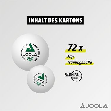 Набір тенісних кульок Joola Flip 40+ для пінг-понгу, білі, унісекс, дорослі