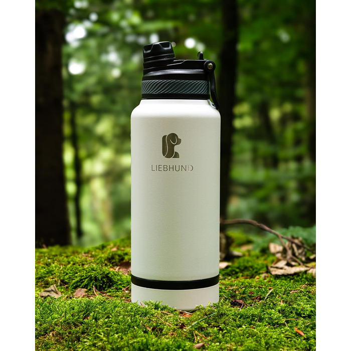 Термопляшка ThermoBott 700мл з нержавіючої сталі з мискою для собак