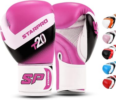 Starpro Kids Boxing Gloves - Child Boxing Gloves for Small & Delicate Hands - Ages 6-10 - Boxing Set with Hand Protection (Pink, 4oz)