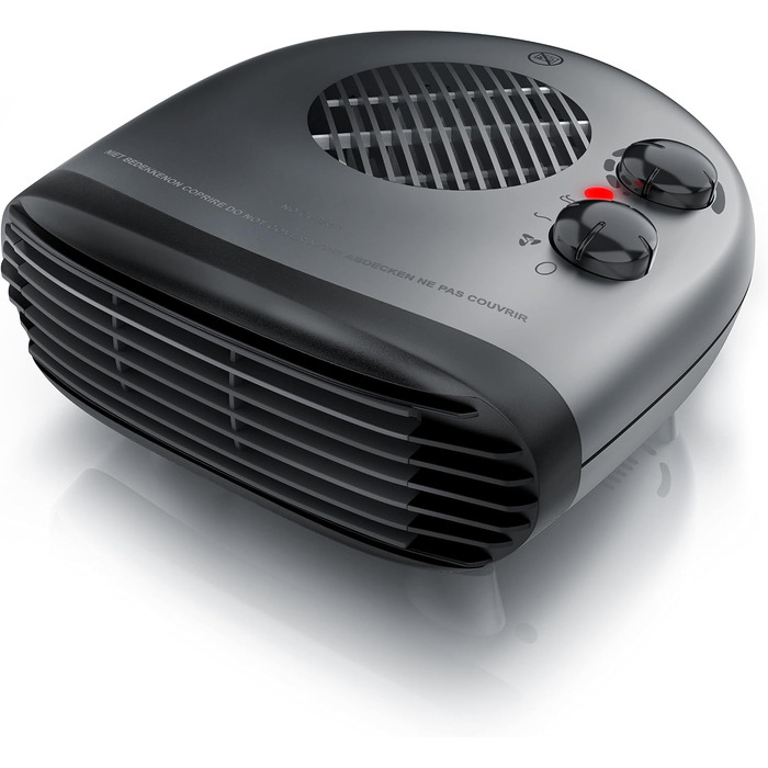 Електричний обігрівач Brandson Heizlüfter 2000W з термостатом, 3 режими потужності, енергоефективний та тихий, захист від перегріву (Cool Grey)