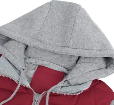 Жіноча степкова жилетка YYNUDA з капюшоном, легка, з пухом, тепла, перехідна, зимова, для активного відпочинку, червоно-винна, XL