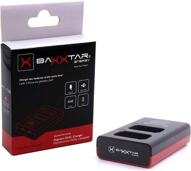 Акумулятор Baxxtar NP-FZ100 2600mAh + Двоканальний зарядний пристрій USB-C для Sony Alpha 6600/6700/7 III/IV/7R III-V/7S III/7C/A9/FX3/FX30/ZV-E1 - Комплект