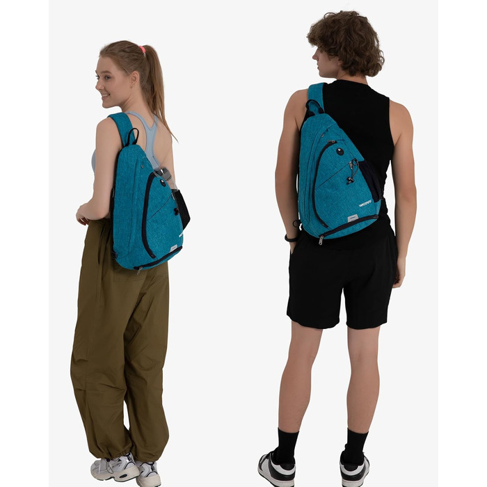 Сумка через плече Waterfly - спортивна, для туризму, велопоходів, подорожей (Pfauenblau)