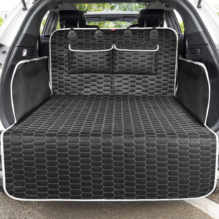Захист для багажника автомобіля Oasser для собак з боковими та захистом краю вантажного отвору, універсальний, водонепроникний, стійкий до подряпин, нековзний, килимок для багажника