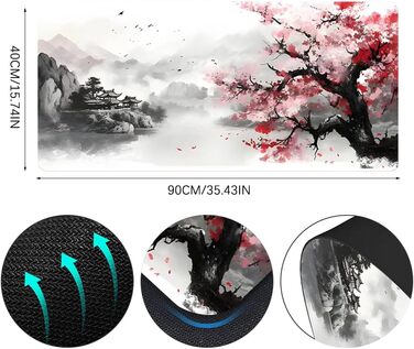 Килимок для миші ігровий XXL 900x400 мм, з антиковзким покриттям, водонепроникний, для ПК, MacBook, Laptop