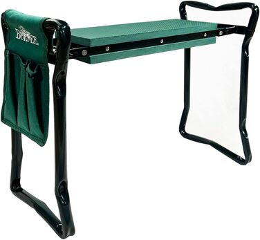 Burpee 92314 Garden Kneeling Bench with Cushion, Seat Bench and Removable Tool Bag, Easy to Store, Portable Outdoor Bench, Foldable and Lightweight
