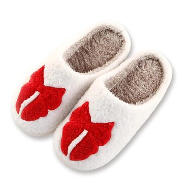Теплі жіночі халапи-домашні тапочки TOPALL на зиму, пухнасті, антиковзаючі для жінок/чоловіків/унісекс (Bowred, 36/37 EU)
