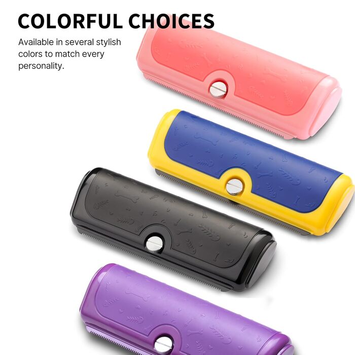 Щітка для собак та котів - двоколірна синьо-жовта, видаляє відмерле волосся та підшерсток, для собак та котів (фіолетова)