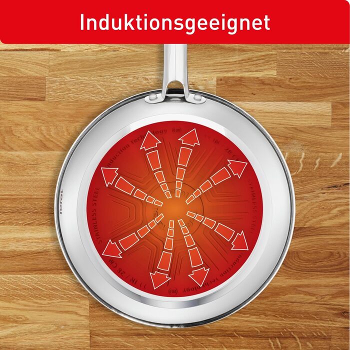 Набір сковорідок Tefal Duetto, 3 предмети (20, 24, 28 см), для індукційних та всіх типів плит