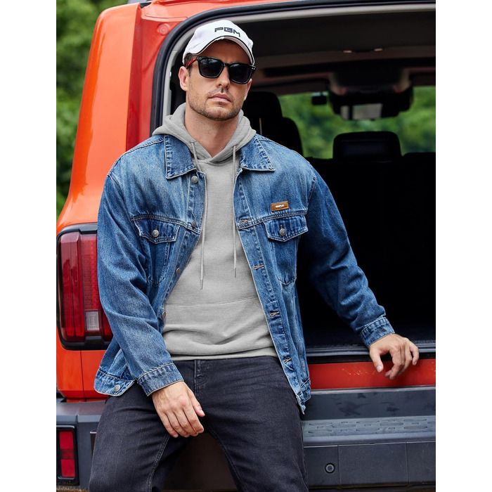 COOFANDY Худі для чоловіків з капюшоном, теплий світшот з флісу, бавовняний худі з кишенями, чоловічий світшот (світло-сірий, XL)