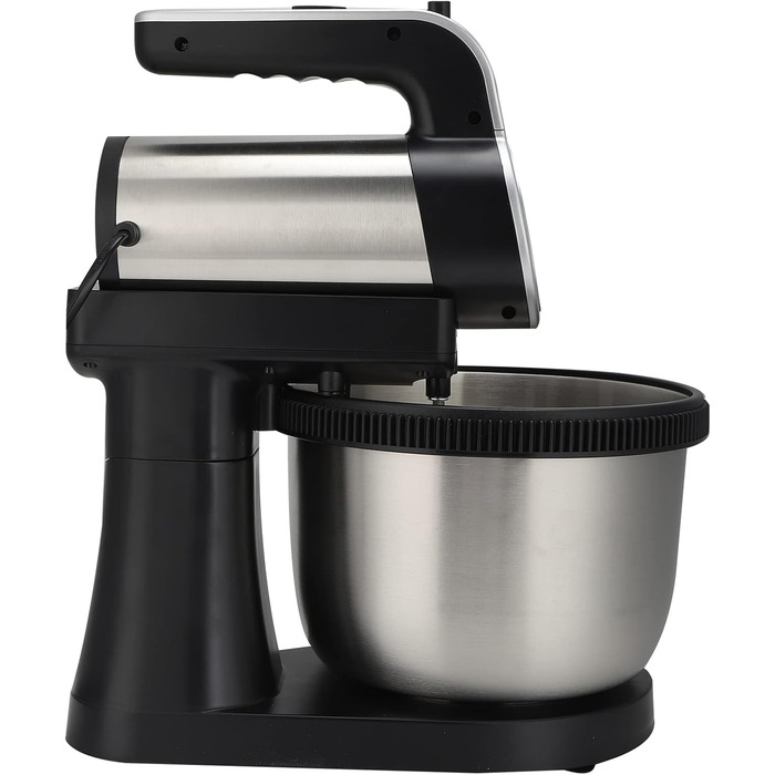 Stand Mixer, 2-in-1 1000W 5-Speed Tilt-Head Electric Hand Mixer with 4-Liter Stainless Steel Bowl, Dough Hooks, Whisk, and Beaters, Multifunctional Household Kitchen Mixer for Everyday Use