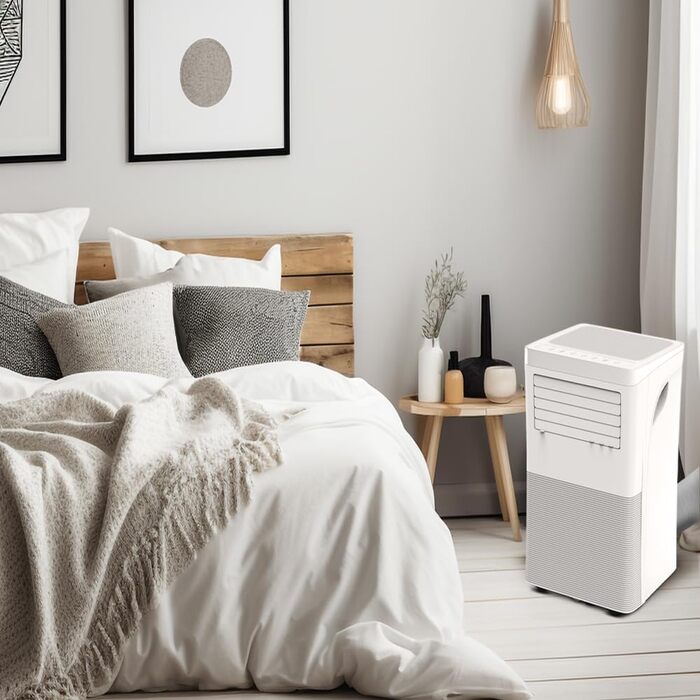 Мобільний кондиціонер, 9000 BTU, 2.9 кВт, з Wi-Fi, обігрів/охолодження, з пультом керування