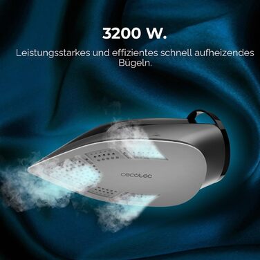 Праска з парогенератором Cecotec IronHero 3200 Essential: 3200 Вт, 8 бар, подача пари 150 г/хв, антикальцій, Turbo Slide