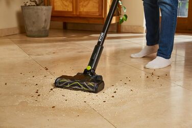 RYOBI 18V акумуляторний пилосос ONE+ Brushless RSV18BL-0 (900 л/хв, 800 мл, без акумулятора та зарядного пристрою), зелений та антрацитовий, 90 AirWatt