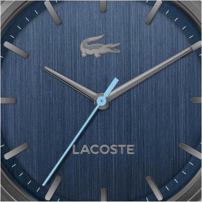 Годинник Lacoste Lisbon чоловічий кварцовий, сталевий браслет (сірий)