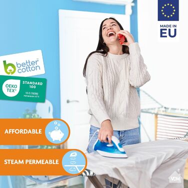 Чохол для дивана Bügetischbezug Cassic: 2 шт., 3 мм піна, розмір 38-45 см (ширина) x 120-125 см (довжина), універсальний, Dots, XL