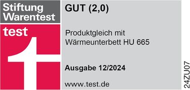 Електрична грілка Medisana HU 666, 150x80 см, 3 режими, з системою безпеки, автовимкнення, прання при 30°C