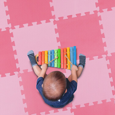 Relaxdays 36-piece Puzzle Mat with Border