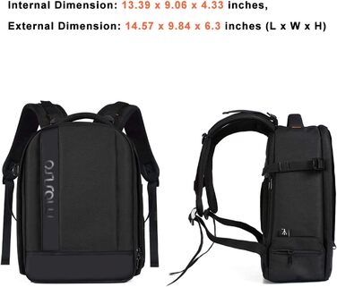 Рюкзак для фотокамери MOSISO: захищений, модульний, сумісний з Canon, Nikon, Sony