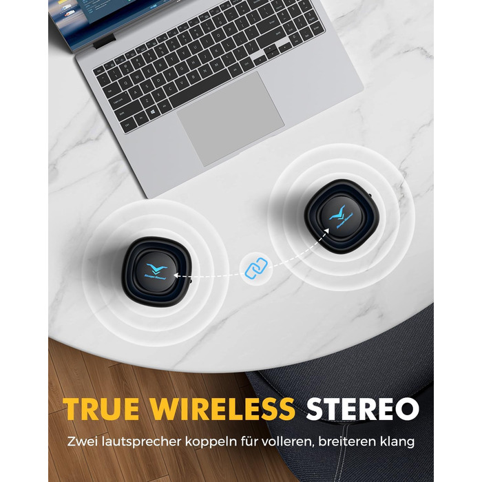 Портативна Bluetooth колонка StageSound 40W з басами, RGB підсвіткою, IP67 водонепроникна, TWS стерео, 12 год автономії для подорожей, кемпінгу, вечірок