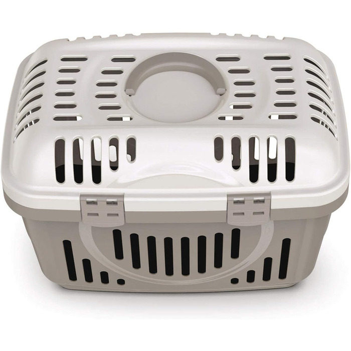 Транспортний бокс для котів Transportbox Katze Open Top - блакитний, 49 x 34 x 32 см