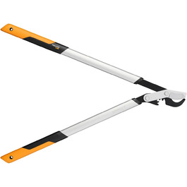 Секатор для свіжої деревини Fiskars PowerGear X LX98-L, антипригарне покриття, загартована сталь, 80 см, чорний/помаранчевий