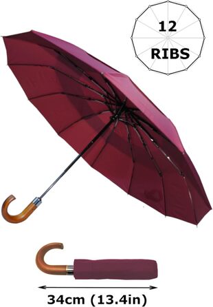 Чоловічий парасолька COLLAR AND CUFFS London 80KPH з автоматичним відкриванням, 12 спиць, блакитний (бордовий), з вентиляційним покриттям, вітростійка, з підсиленим скловолокном