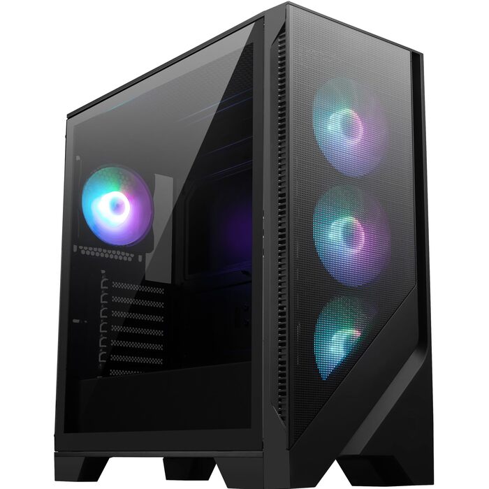 Корпус ПК MSI MAG Forge 320R Airflow Mid-Tower: ATX, підтримка RTX 40, ARGB-вентилятор, магнітні фільтри, загартоване скло, USB 3.2 Gen 1