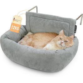 Premium Cat Heating Bed - Murphy - for cats up to 12kg - suitable for all radiators - all-around padded - cat bed for the heater