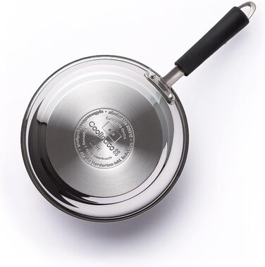 Сковорода Coolinato з нержавіючої сталі з покриттям для газових, склокерамічних, електричних плит та духовки (20 см, 24 см, 28 см)