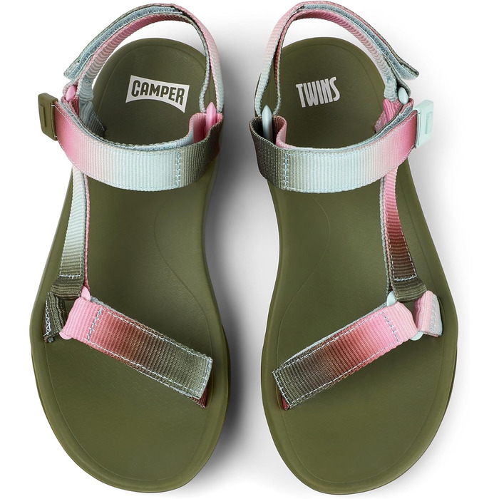 Сандалії Camper Match K200958T жіночі шкіряні на ремінцях, 40 EU, різнокольорові