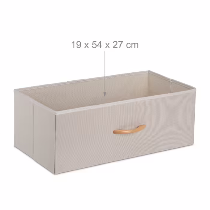 Relaxdays Bamboo Chest of Drawers, 4 Drawers
