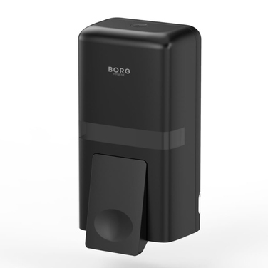 Настінний ручний дозатор для мила BORG Hygiene, 800 мл, чорний