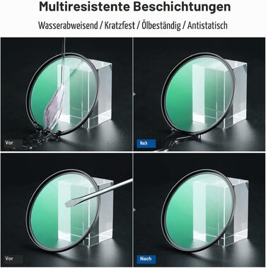 Погібнюючий фільтр NEEWER Black Diffusion 1/4 (67мм) для кінематографічного ефекту туману, ультратонкий м'який фільтр з оптичного скла з нанопокриттям для портретної фотографії