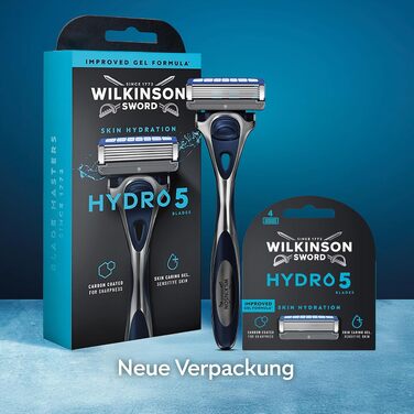 Смінні касети для чоловічої бритви Wilkinson Sword Hydro 5, з карбоновим покриттям та зволожуванням шкіри, 8 шт