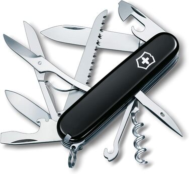 Мультитул Victorinox Huntsman: Швейцарський  ніж з 15 функціями, чорний