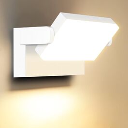 LEDMO 60W Outdoor Wall Lights LED 5000 Lumens White wall lamps Outdoor with 360° Swivel LED Panel Outdoor Lights Warm White 3000K Waterproof IP65 for Terrace Entrance Garden