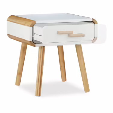 Relaxdays Nightstand with Drawer