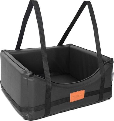 Автоматик для собак Mayaadi-Home: крісло-ліжко для собак з штучної шкіри, чорний, розмір M (50x45 см)