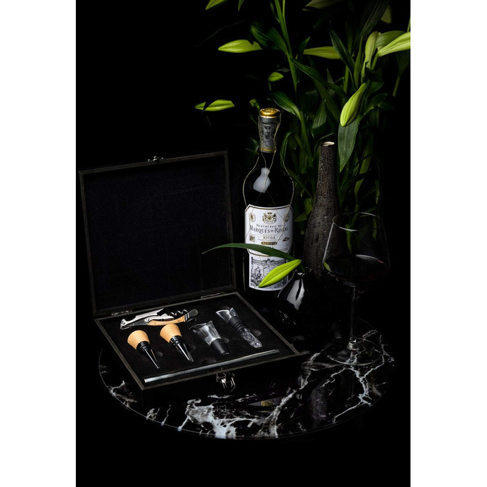 Набір Laguiole Style de Vie з відкривачем для пляшок, 6 предметів, з дубовим деревом