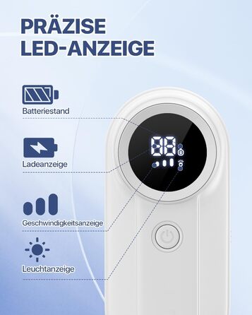 Електричний видалення ворсу для одягу з LED-дисплеєм та USB-зарядкою, 3 режими, 3 змінні насадки для светрів, пальто, ковдр