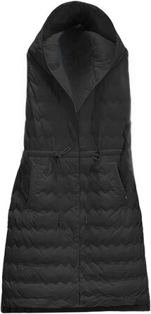 Жіноча софтшеллова жилетка з капюшоном: тепла, водонепроникна, вітрозахисна. Ідеальна для їзди на коні, бігу, походів та зимового відпочинку. Жилетка з кишенями, розмір 3XL, чорний колір.