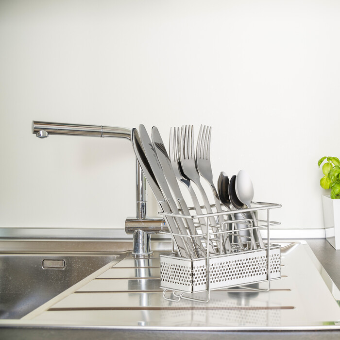 Relaxdays Cutlery Holder Stainless Steel